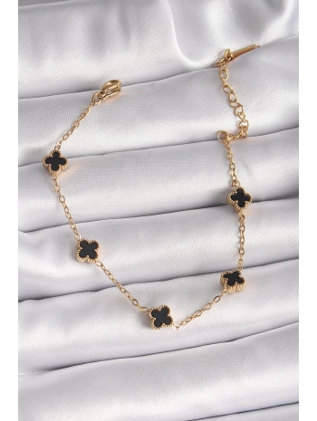 316L Çelik Gold Renk Baby Boy Yonca Model Kadın Bileklik
