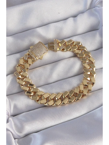 Vip Seri Gurmet Zirkon Taşlı Gold Renk Bileklik