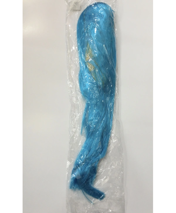 Açık Mavi Renk Uzun Düz Parti Peruğu (5047)