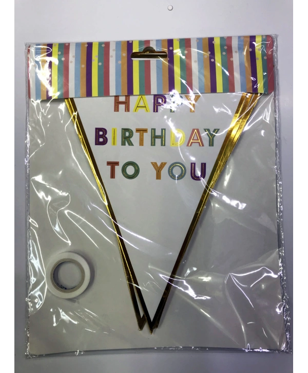 Happy Birthday To You Flama Bayrak Süs (5047)