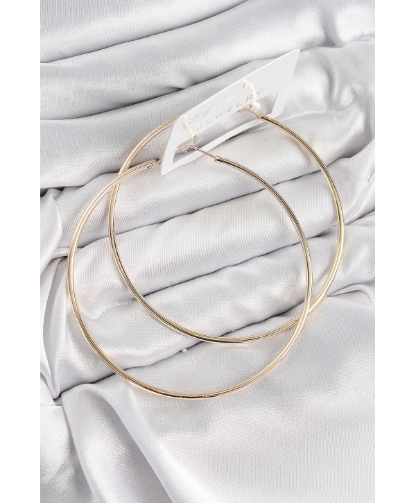 Pirinç Halka Model Gold Renk Kadın Küpe