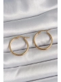 316 Çelik Gold Renk 22mm Kadın Halka Model Kadın Küpe