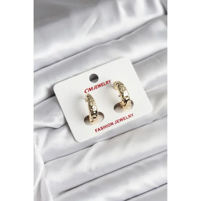 14K Gold Renk Kaplama CM Kadın Küpe