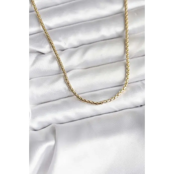 14K Gold Renk Kaplama Zincir Model CM Kadın Kolye