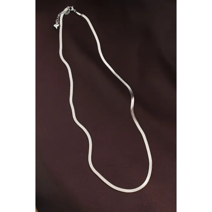 316L Çelik Gümüş Renk 60 cm İtalyan Zincir Kolye