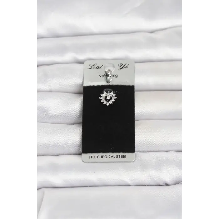 316L Cerrahi Çelik Kalp Model Göbek Piercing