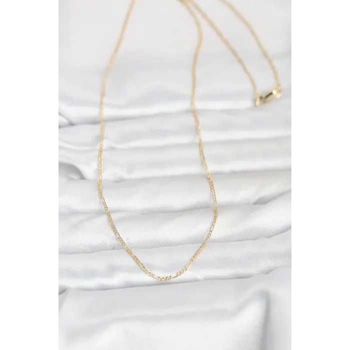 CM 14K Gold Renk 60 cm Zincirli Kadın Kolye