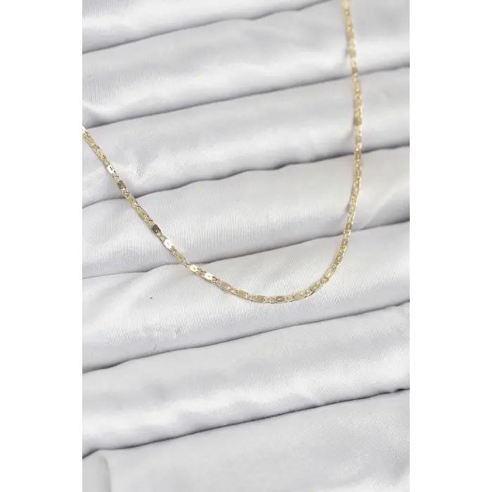 CM 14K Gold Renk Ezme Zincir Model 60 cm Kadın Kolye