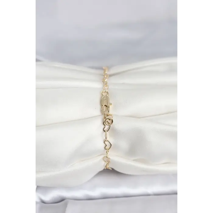 CM 14K Gold Renk Kalpli Zincir Model Kadın Bileklik