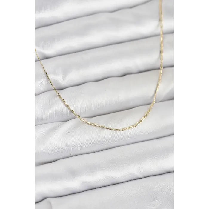 CM 14K Gold Renk Kesme Model 60 cm Kadın Kolye