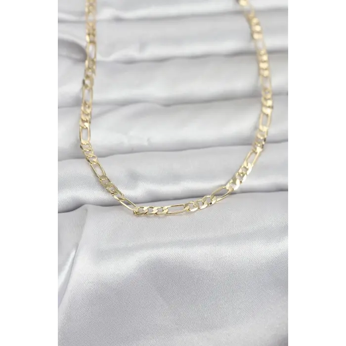 CM 14K Gold Renk Kuşgözü Zincir Model 60 cm Kadın Kolye