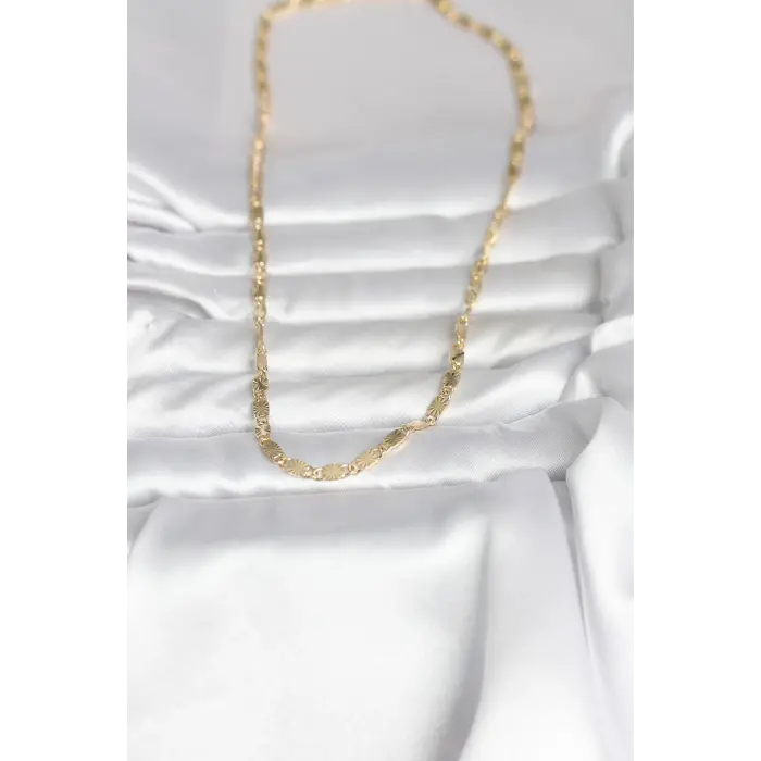CM 14K Gold Renk Lazer Model 45 cm Kadın Kolye