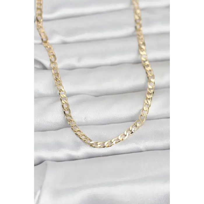 CM 14K Gold Renk Zincir Model 60 cm Kadın Kolye