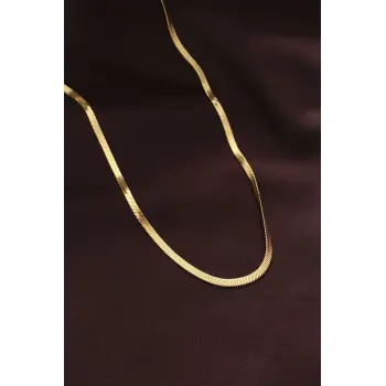 316L Çelik Altın Renk 60 cm İtalyan Zincir Kolye