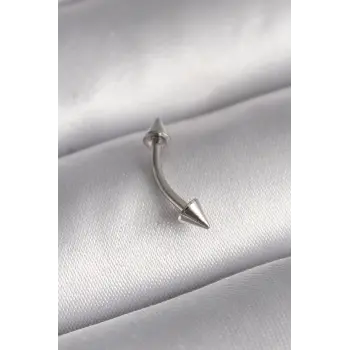 316L Çelik Gümüş Renk Çivi Model Piercing