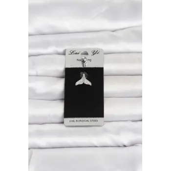 316L Cerrahi Çelik Dolphin Kuyruk Model Göbek Piercing