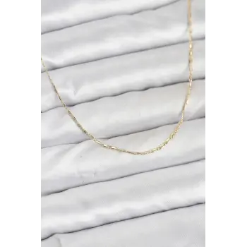 CM 14K Gold Renk Kesme Model 60 cm Kadın Kolye