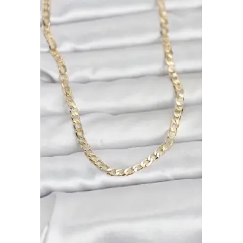CM 14K Gold Renk Zincir Model 60 cm Kadın Kolye