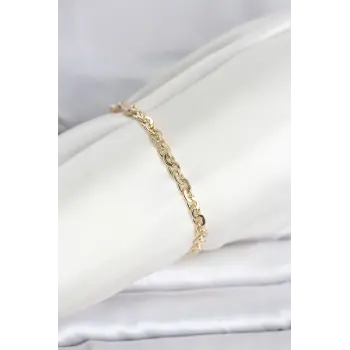 CM 14K Gold Renk Zincir Model Kadın Bileklik