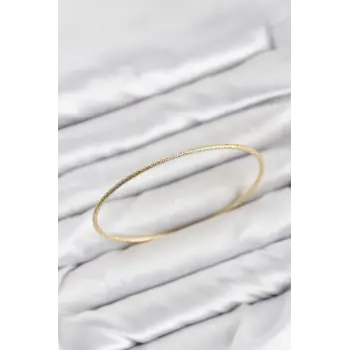 CM Gold Renk Simli Model 65 mm Bilezik