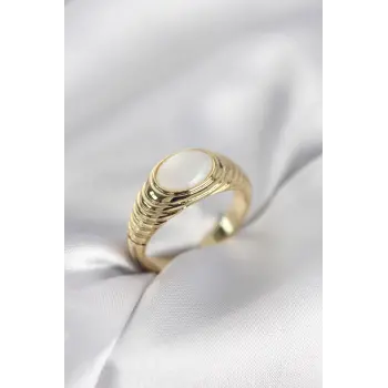 Gold Renk Vintage Model Kadın Yüzük