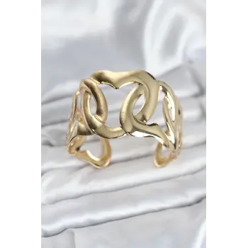 Pirinç Gold Renk Vintage Kadın Bileklik