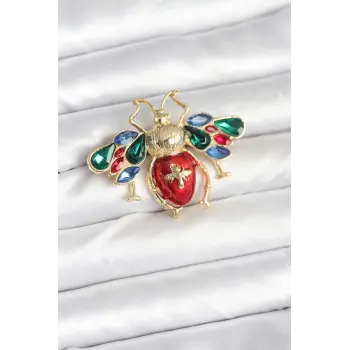 Süslü Arı Model Broş