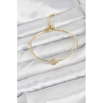 Yonca Model Gold Renk Kadın Bileklik