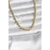 14K Gold Renk Kaplama Burgu Model CM Kadın Kolye