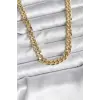 14K Gold Renk Kaplama Kalın Zincir Model CM Kadın Kolye