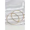 316L Çelik Gold Renk 70 mm Kadın Halka Küpe