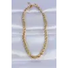 316L Çelik Gold Renk Arpa Model Kolye
