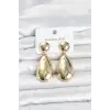 316L Çelik Gold Renk Damla Model Kadın Küpe