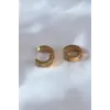 316L Çelik Gold Renk Sıkıştırmalı Erkek Küpe