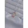 316L Çelik Gümüş Renk Pembe Mineli Ay Figür Tarot Kolye