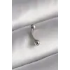 316L Çelik Gümüş Renk Topçuk Model Piercing