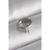 316L Çelik Gümüş Renk Zirkon Taşlı Tragus Piercing