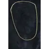 316L Çelik Örme Zincir Model Gold Renk Erkek Kolye