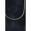 316L Çelik Örme Zincir Model Gold Renk Erkek Kolye
