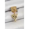 316L Çelik Sallantılı Kalp Model Gold Renk Nomination Charm