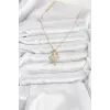 316L Çelik Zincir Gold Renk Balerin Model Kadın Kolye
