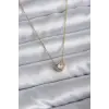 316L Çelik Zincir Gold Renk Charm Kadın Kolye