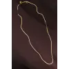 Çelik Gold Renk 60 cm İnce İtalyan Zincir Kolye
