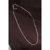 Çelik Gümüş Renk 60 cm İnce İtalyan Zincir Kolye