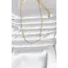 CM 14K Gold Renk Ataç Zincir Model 60 cm Kadın Kolye