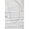 CM 14K Gold Renk Burgu Model 60 cm Kadın Kolye