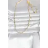 CM 14K Gold Renk Çizgi Lazer Model 60 cm Kadın Kolye