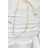 CM 14K Gold Renk Dolgun Zincir Model 60 cm Kadın Kolye