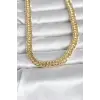 CM 14K Gold Renk Kalın Zincir Model 60 cm Kadın Kolye
