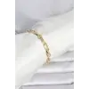 CM 14K Gold Renk Kalın Zincir Model Kadın Bileklik